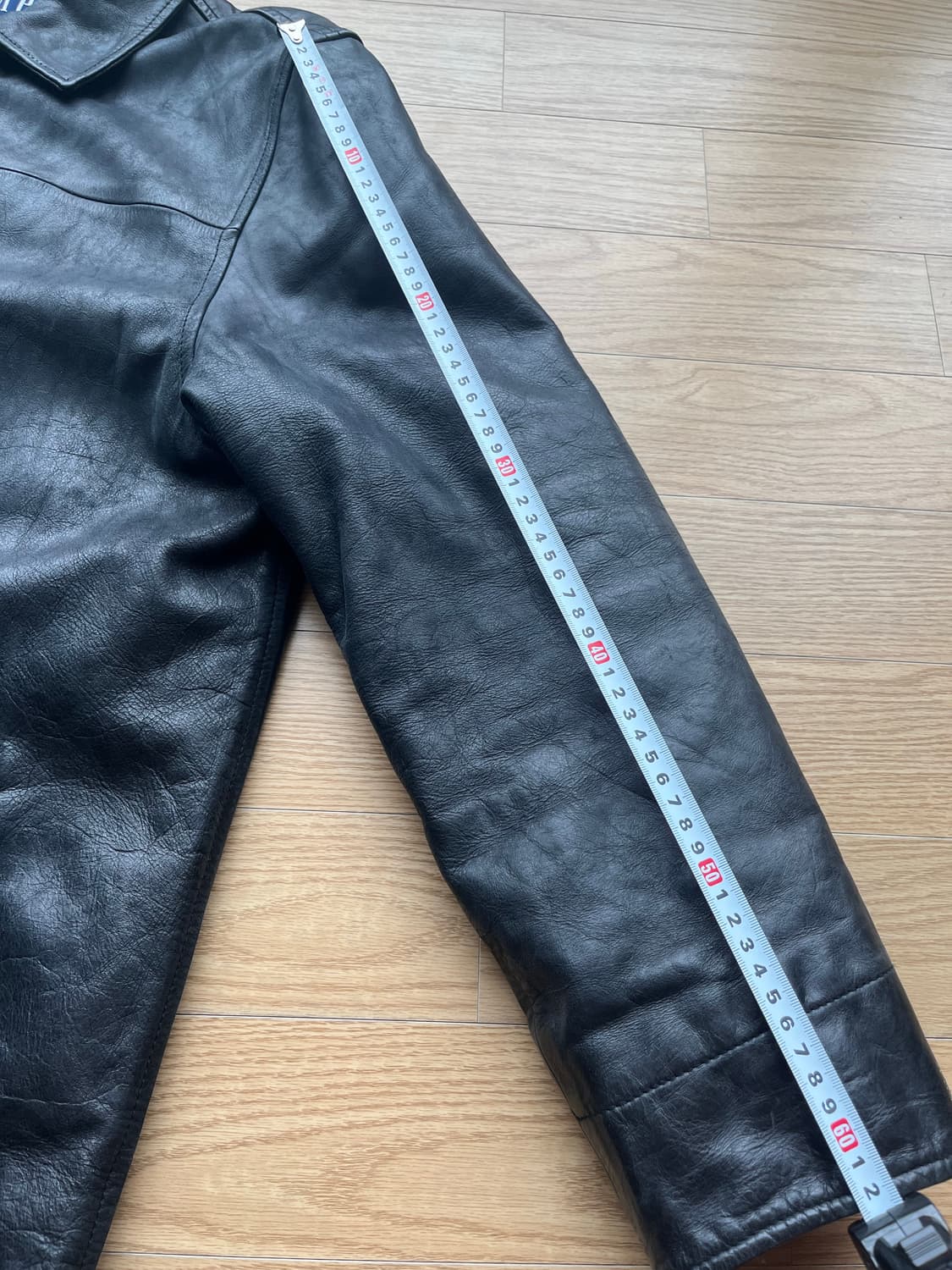 [L] 올드 갭 빈티지 레더 카 코트 블랙 상품이미지10