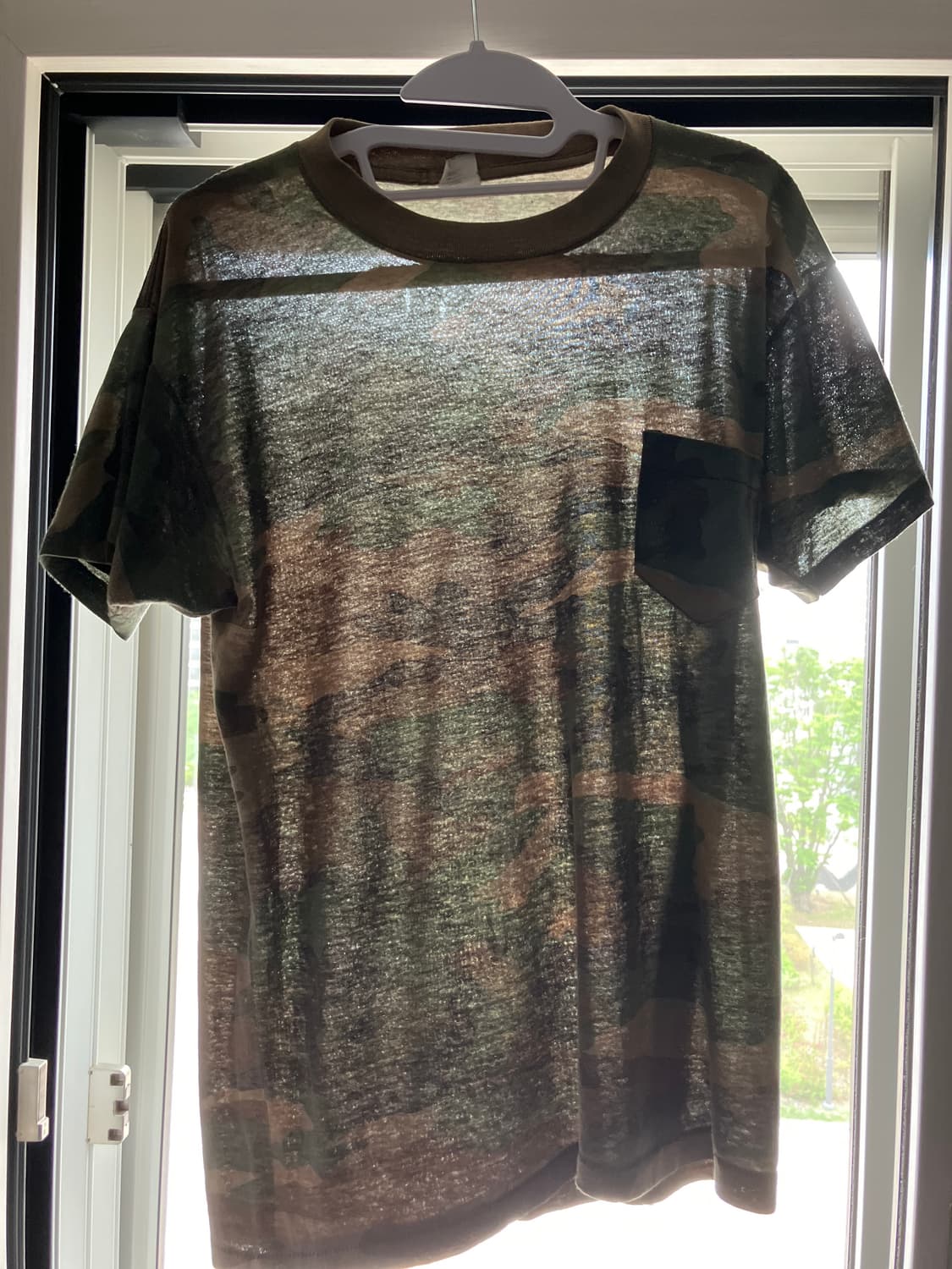 80s woodland camo pocket tee  (USA) 상품이미지8