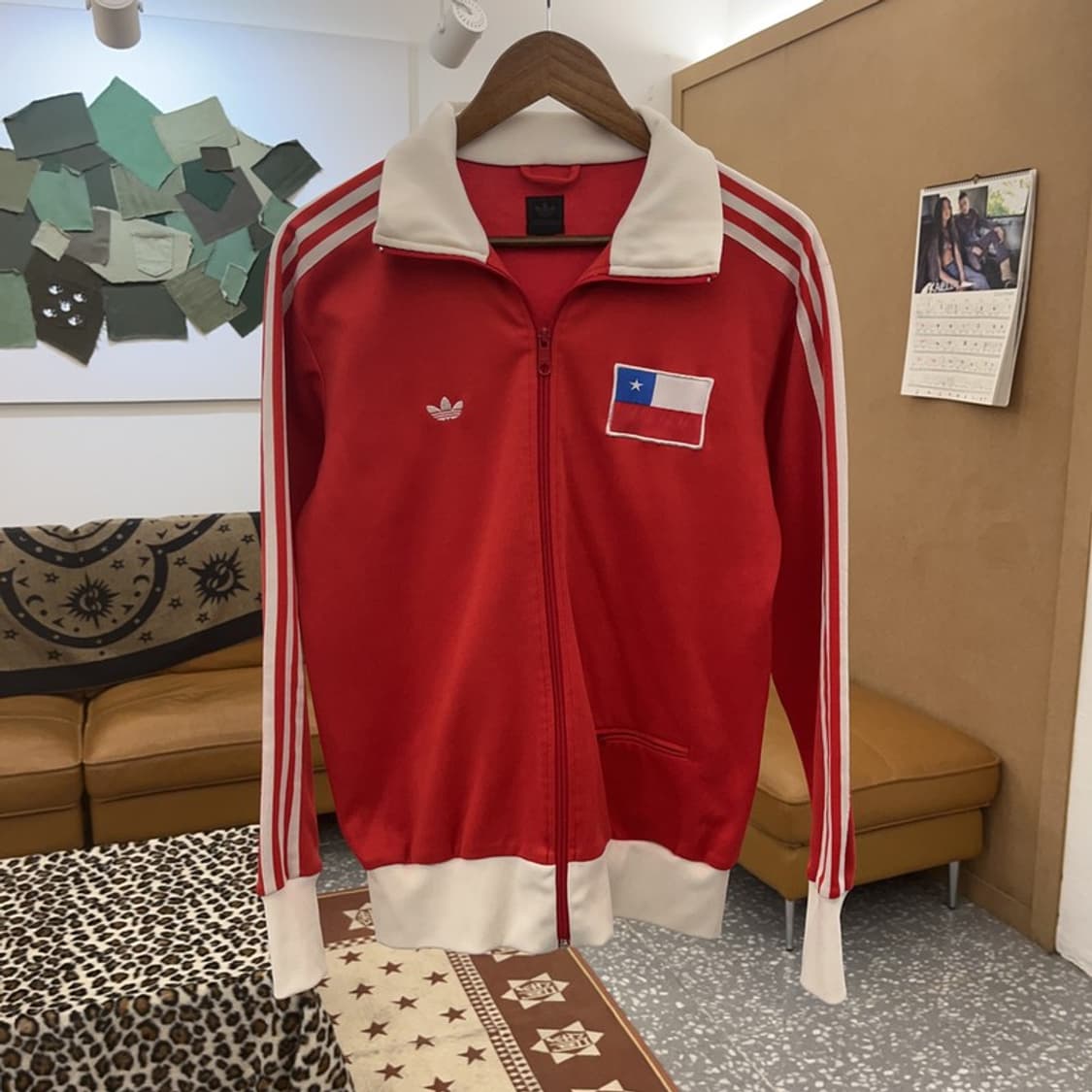 아디다스 올드스쿨 희귀 칠레 유니폼 져지 집업 M C09546 상품이미지3