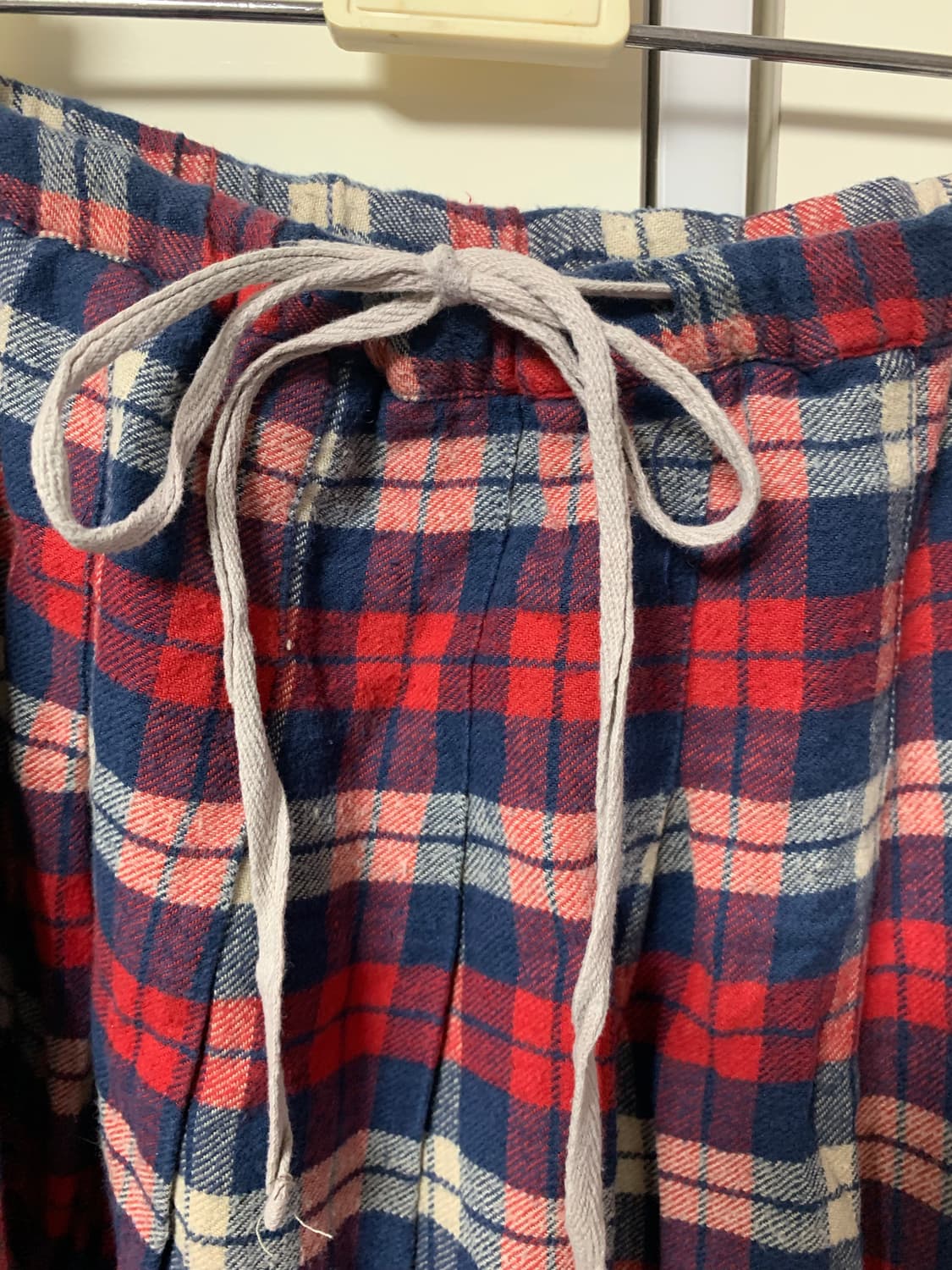 레드 프란넬 체크 스커트 레이어드 상품이미지4