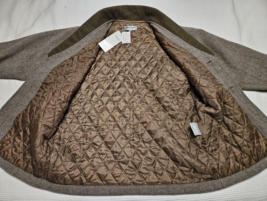 발망 BALMAIN 파리 울 워크 자켓 일본산 빈티지 (새제품) 상품이미지7