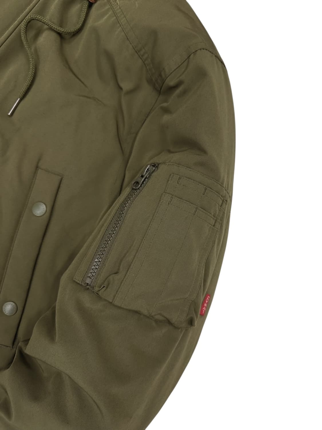 커버낫 구스다운 야상패딩 카키 (L) 상품이미지7