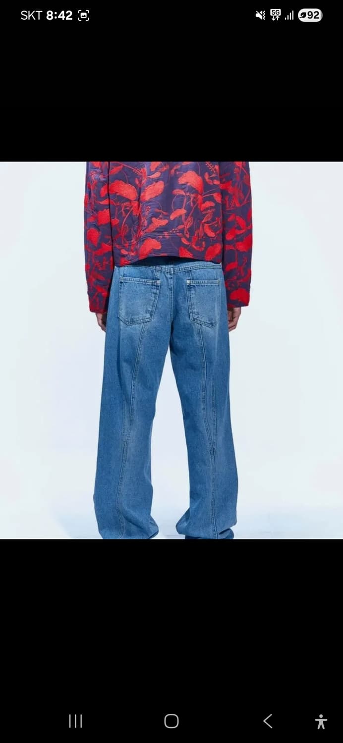 앤더슨벨  시에나 패널 와이드 레그진  33 상품이미지2