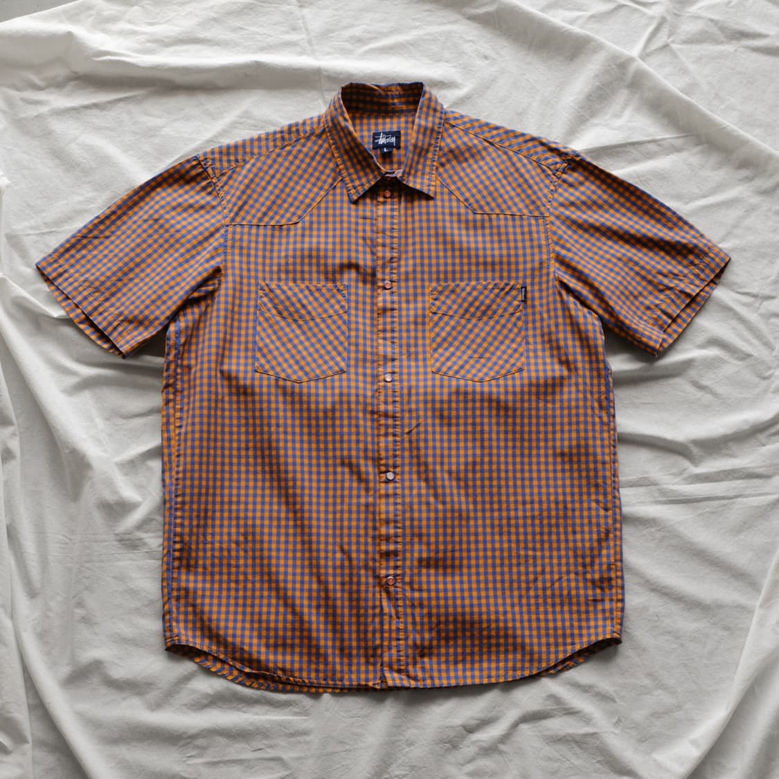 1990’s Made In USA 스투시 체크 셔츠 상품이미지3