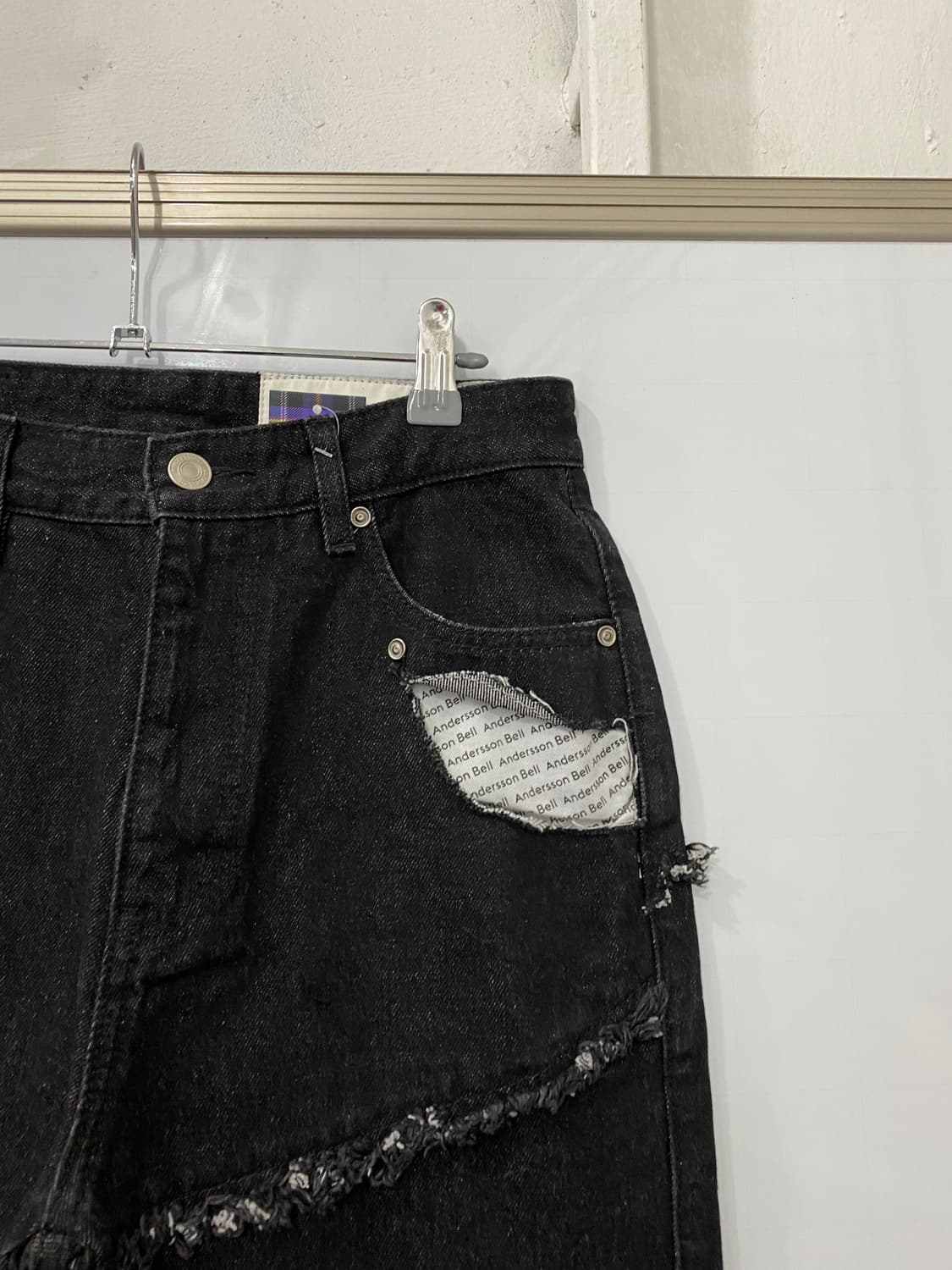 앤더슨벨 패턴 데님팬츠 (XS) 상품이미지3