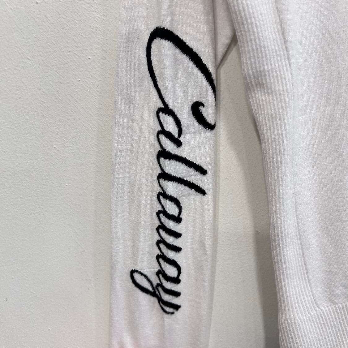 캘러웨이 골프웨어 스몰로고 라운딩 니트 상품이미지3