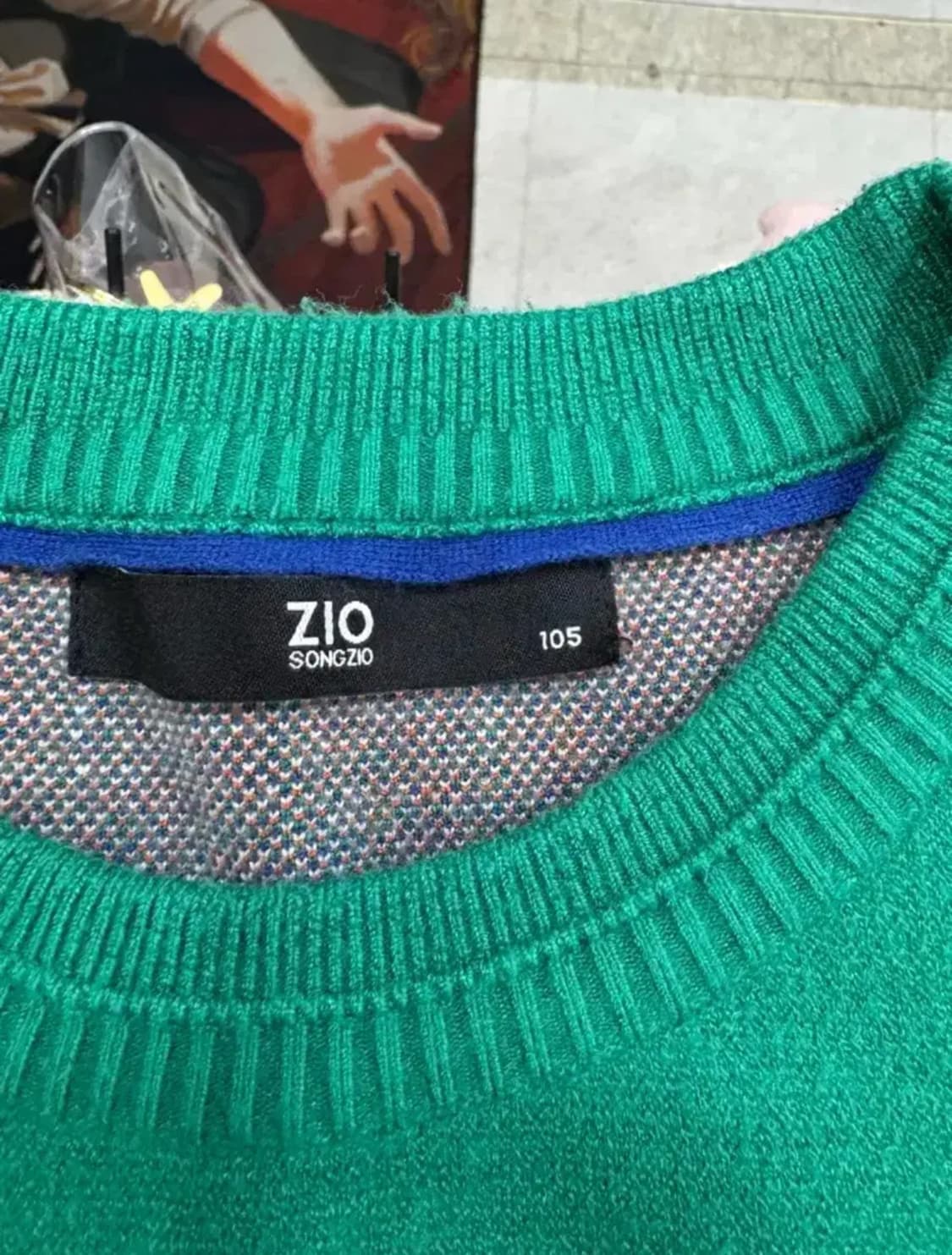 ZIO SONGZIO DeFormation 그래픽 니트/그린/오버핏 상품이미지5