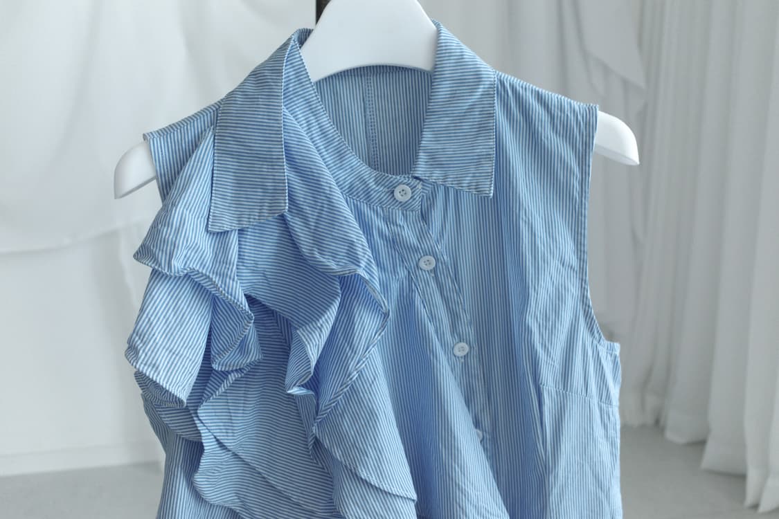 frill sleeveless shirt  상품이미지2