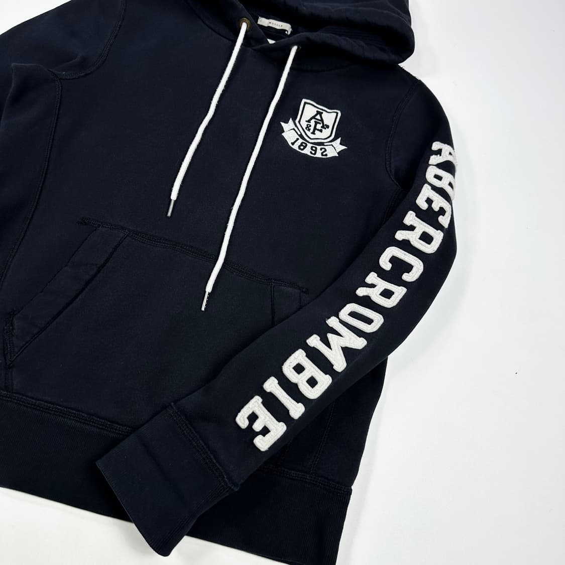 아베크롬비 og y2k 여성 베이직 후드티 네이비 여성S 상품이미지3