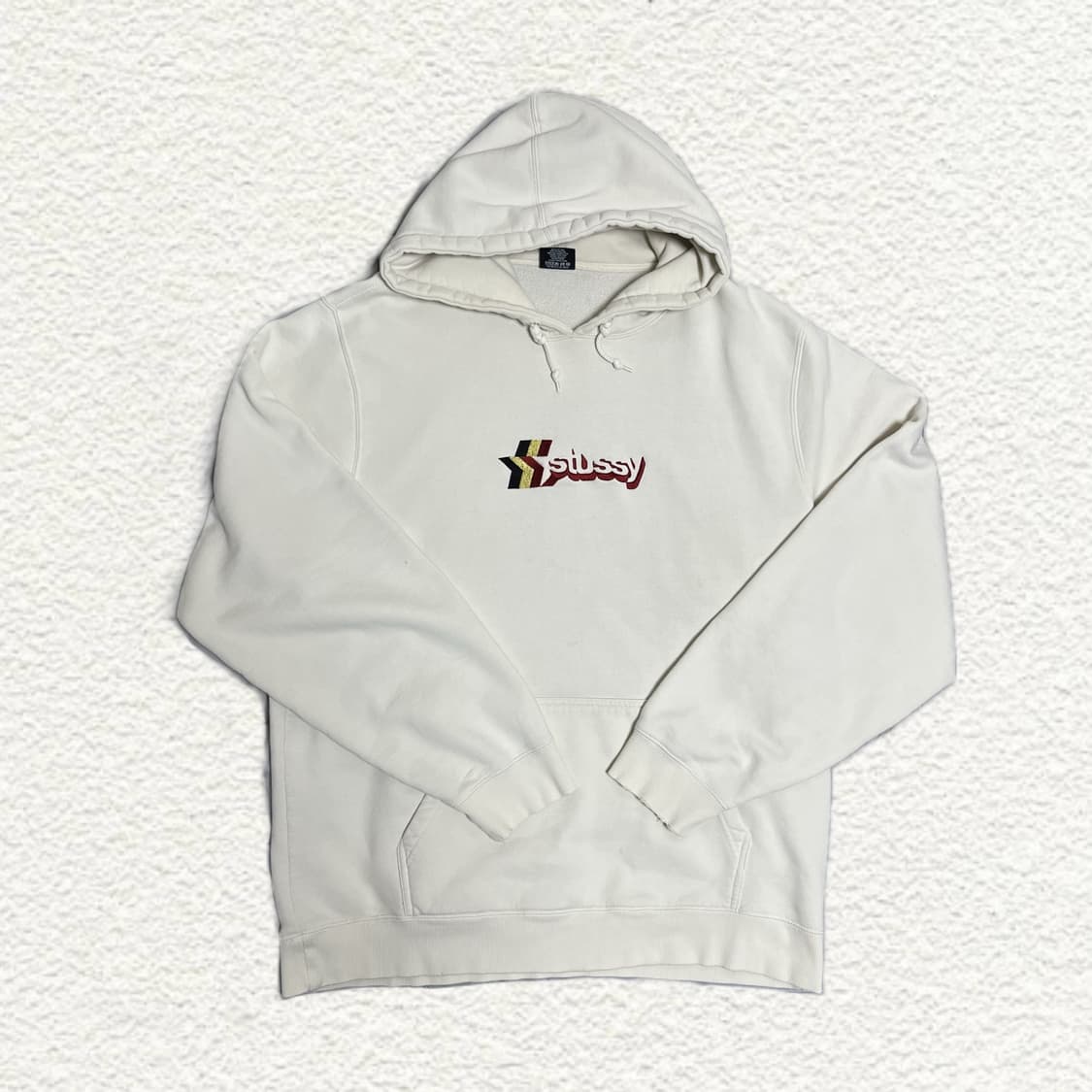 스투시 아이보리 로고 후드티 XXL 상품이미지1