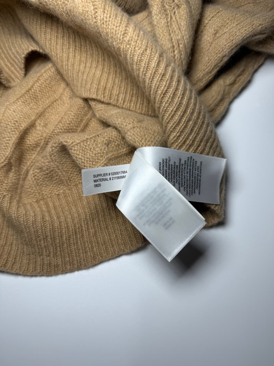 폴로 랄프로렌 브이넥 케이블 니트 브라운 상품이미지3