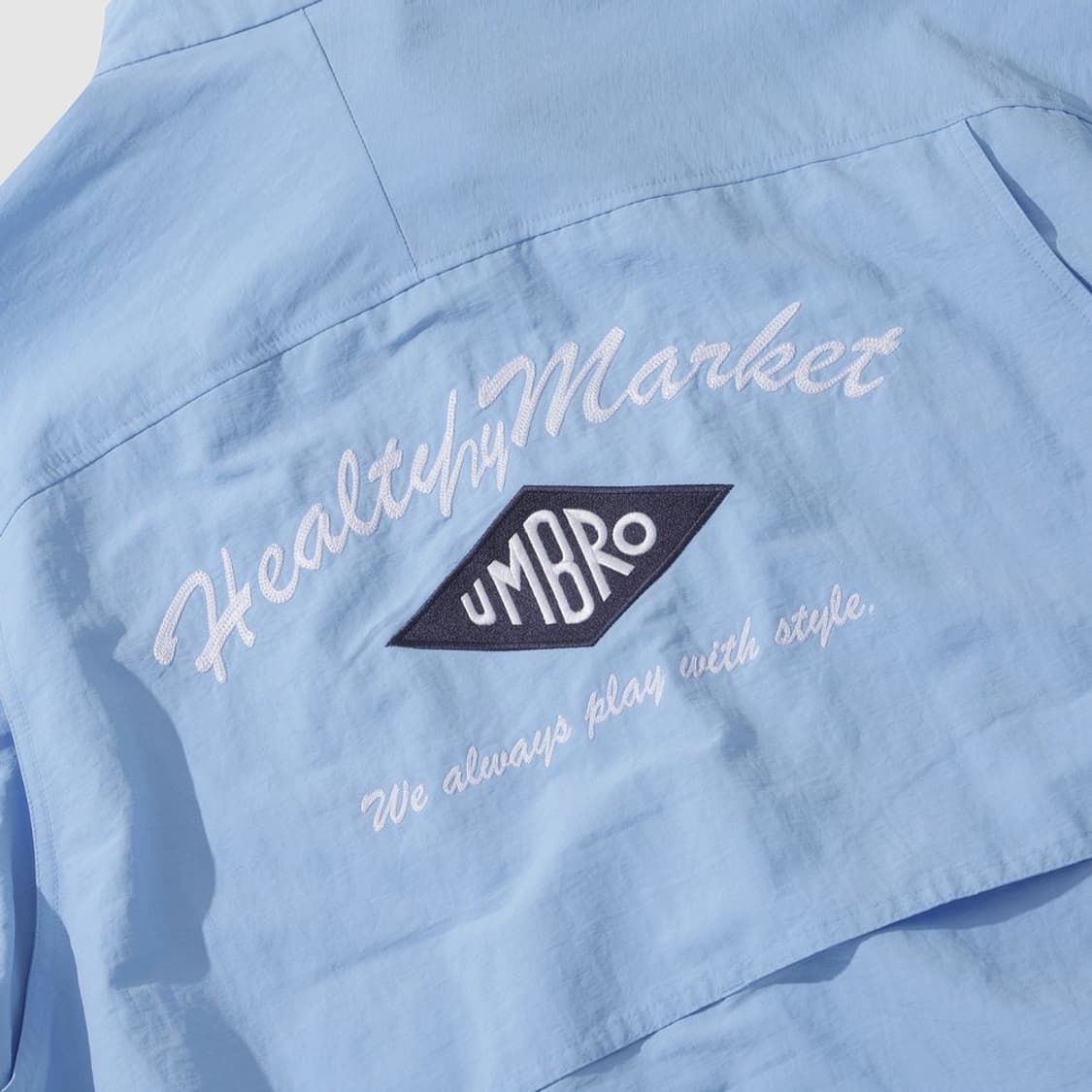 엄브로 자수로고 투웨이 블루종 상품이미지4