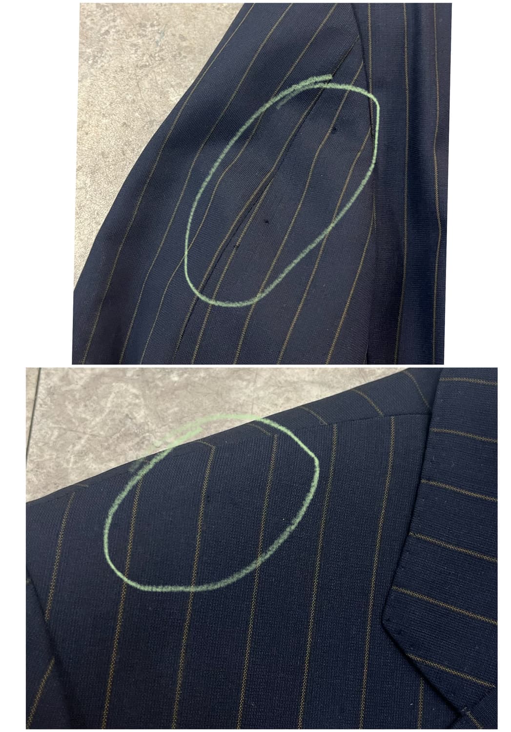 잉글랜드 에르메네질도 제냐 원단 스트라이프 자켓 네이비 #csz3732 상품이미지10