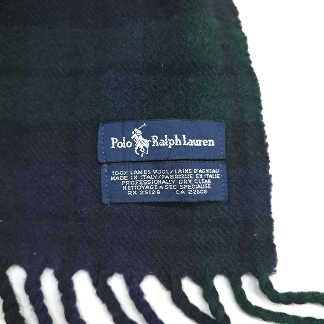 MX109 폴로 랄프로렌 블랙워치 타탄체크 램스울 목도리 머플러 상품이미지7