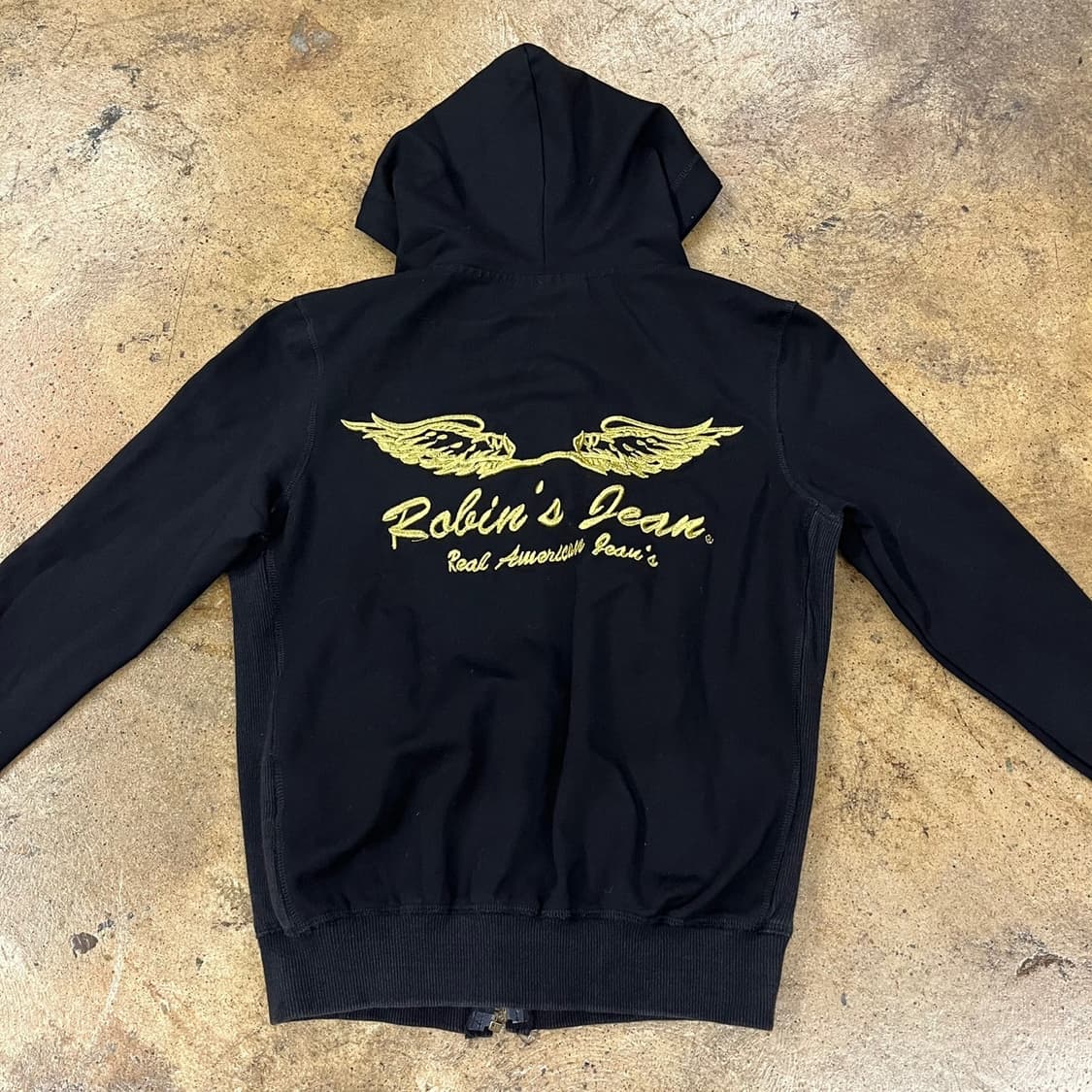 로빈슨진 로빈스진 검금 블랙 골드 후드집업 상품이미지4