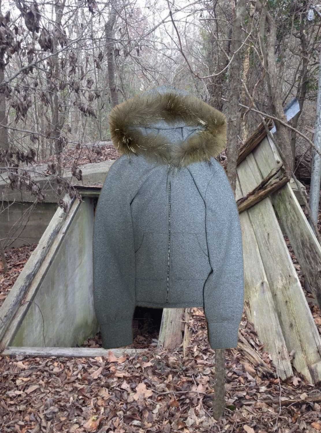 Fur hood zip 상품이미지1