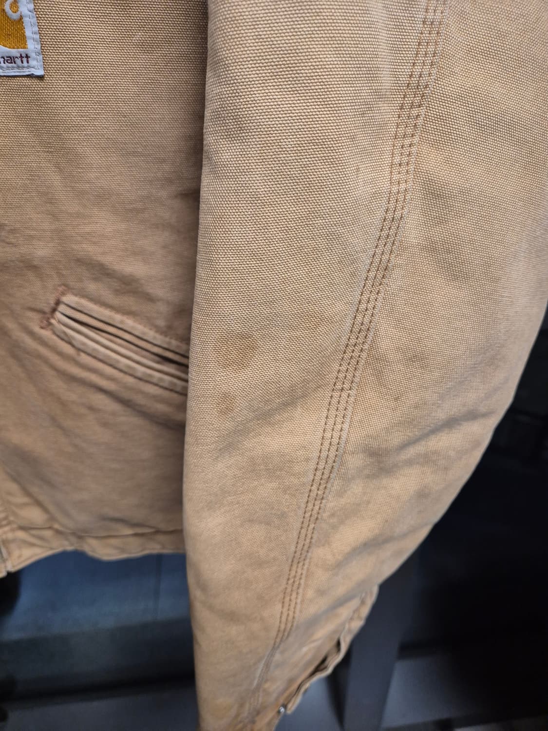 vtg carhartt 90s 칼하트 j01 덕 캔버스 디트로이트 자켓 상품이미지5