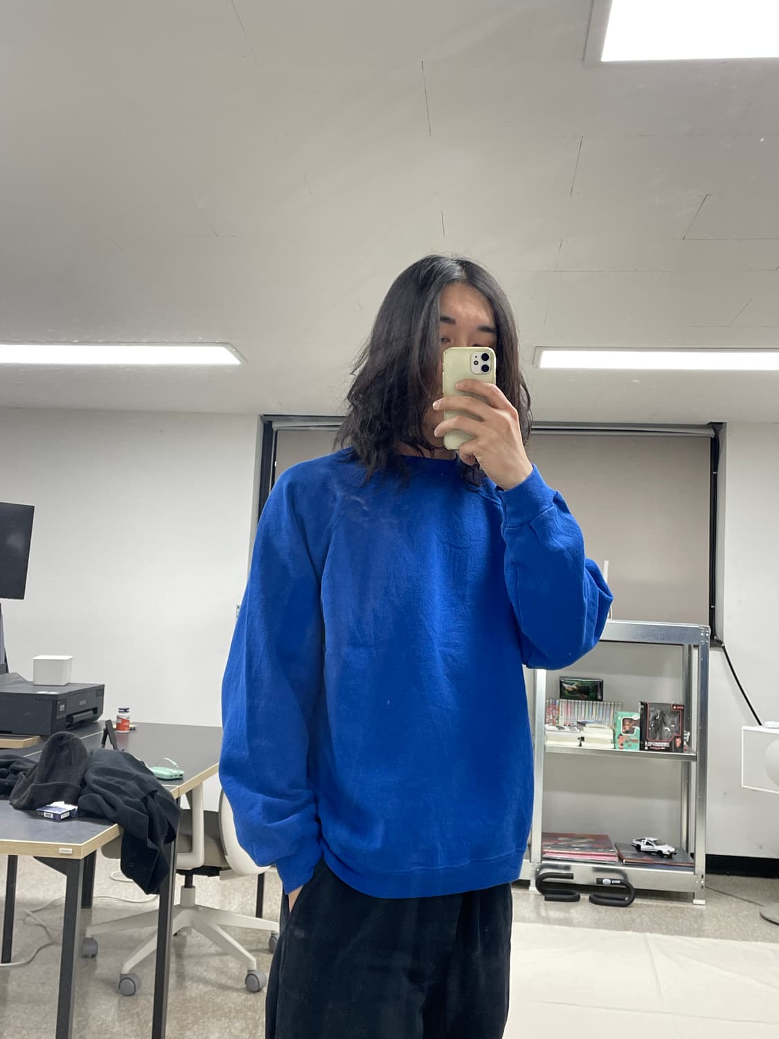 [XL] 80s Hanes USA 헤인즈 블랭크 스웻셔츠 크루넥 상품이미지6