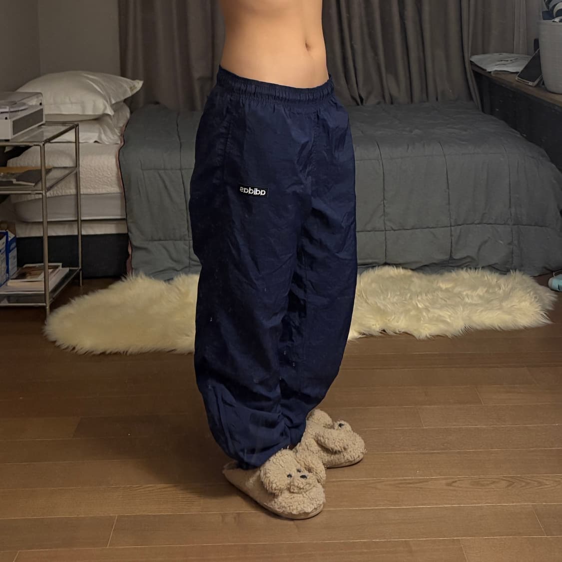 아디다스 네이비 트랙 조거팬츠 기모 상품이미지1