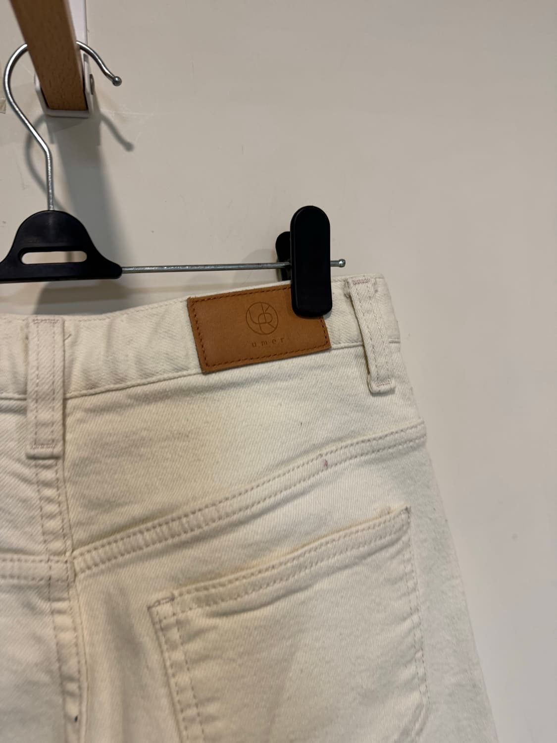 umer 유메르 크림색 데님 상품이미지6