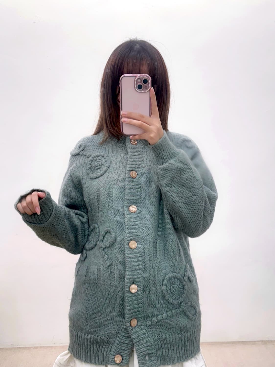 민트우유 모리걸 폭닥 니트 가디건 상품이미지5