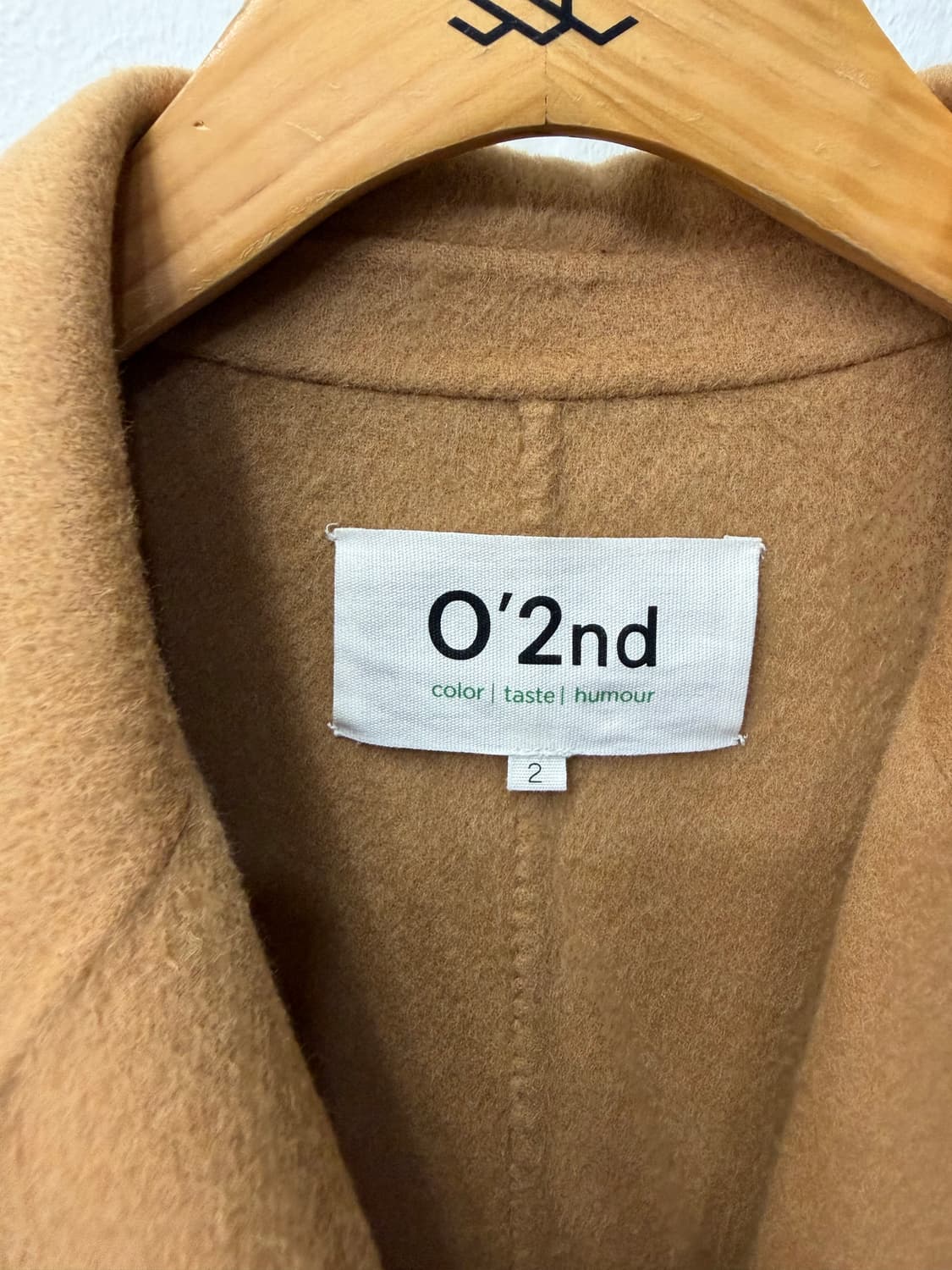 정품) O2nd 오즈세컨 한섬 캐시미어 진주 장식 코트 2(66) 상품이미지6