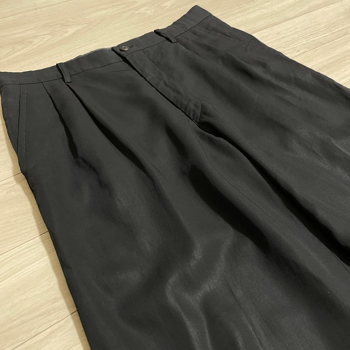 Issey miyake 이세이 미야케 투턱 와이드 슬랙스 팬츠 상품이미지2