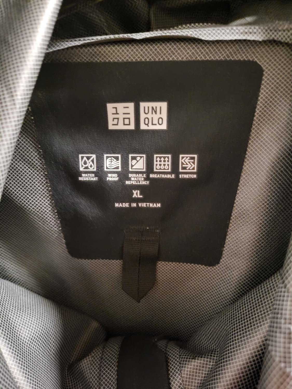 [XL]유니클로 블랙 후드 바람막이 상품이미지4