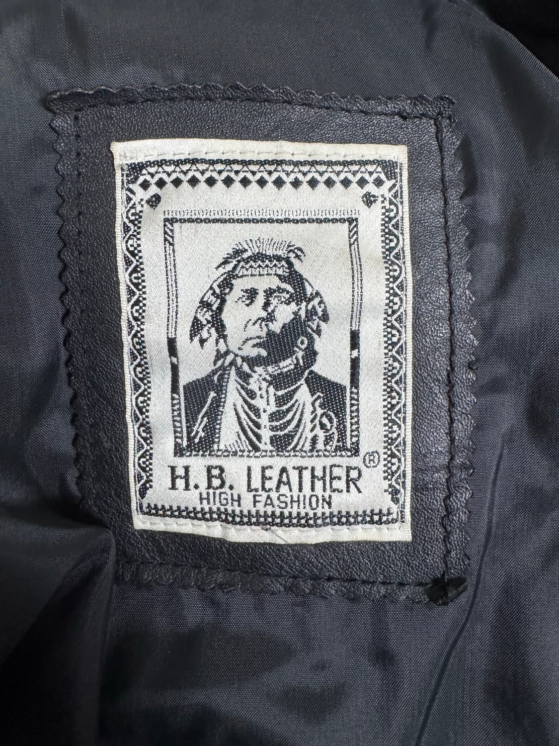 H.B. Leather 블랙 가죽 자켓 (소가죽 100) 상품이미지3