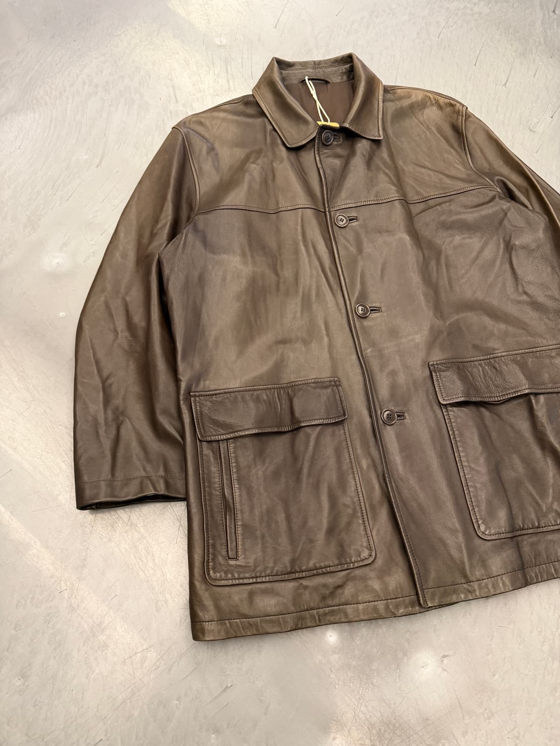 ERMENEGILDO ZEGNA LEATHER 에르메네질도제냐 가죽자켓 상품이미지3