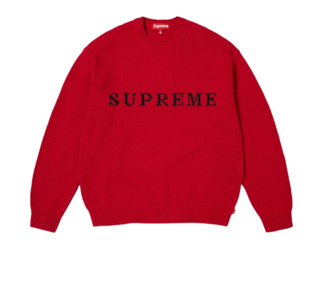 슈프림 콘트라스트 스웨트 레드 25FW S 상품이미지1