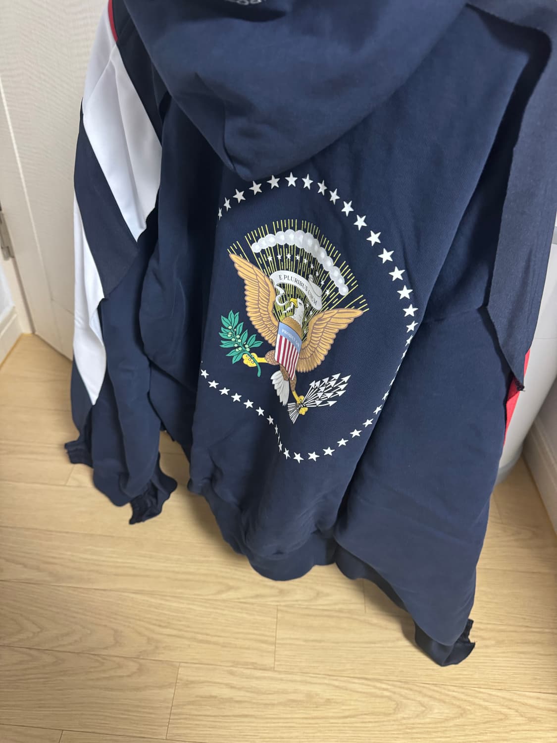 프로젝트gr 하이브리드 후디 트랙 자켓 네이비 1사이즈 상품이미지4