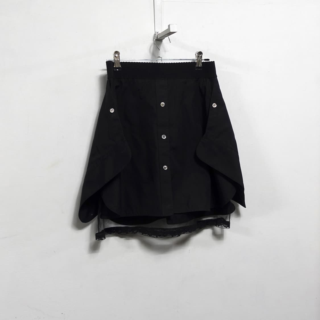 [0]ALEXANDERWANG 알렉산더왕 레이스 레이어드 포플린 스커트 상품이미지2