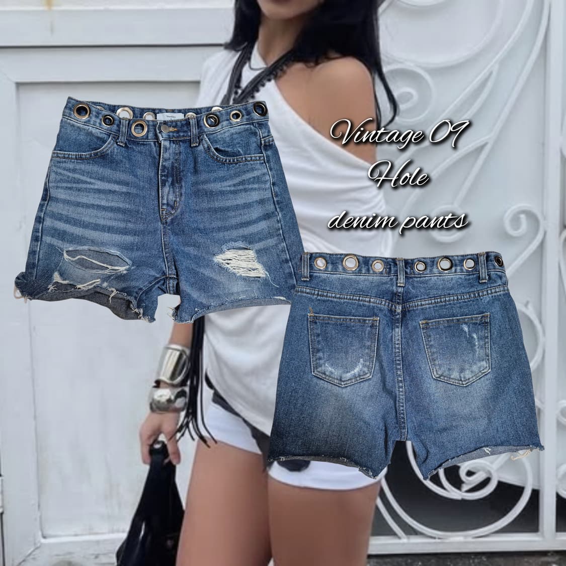 Vintage 09 Hole denim pants 상품이미지1