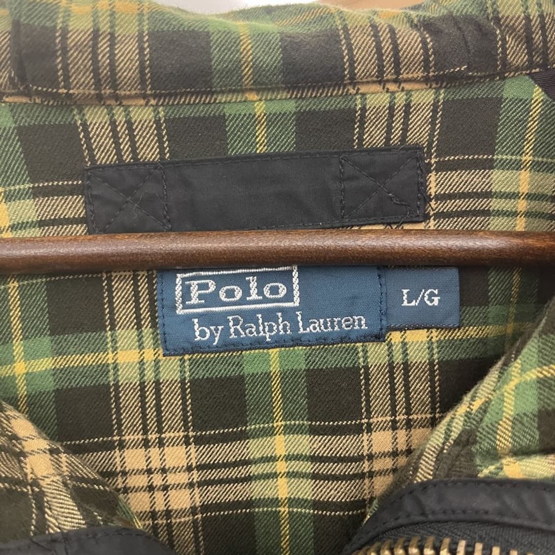 폴로 랄프로렌 빈티지 사파리 트러커 타탄체크 야상 자켓 L C10359 상품이미지5