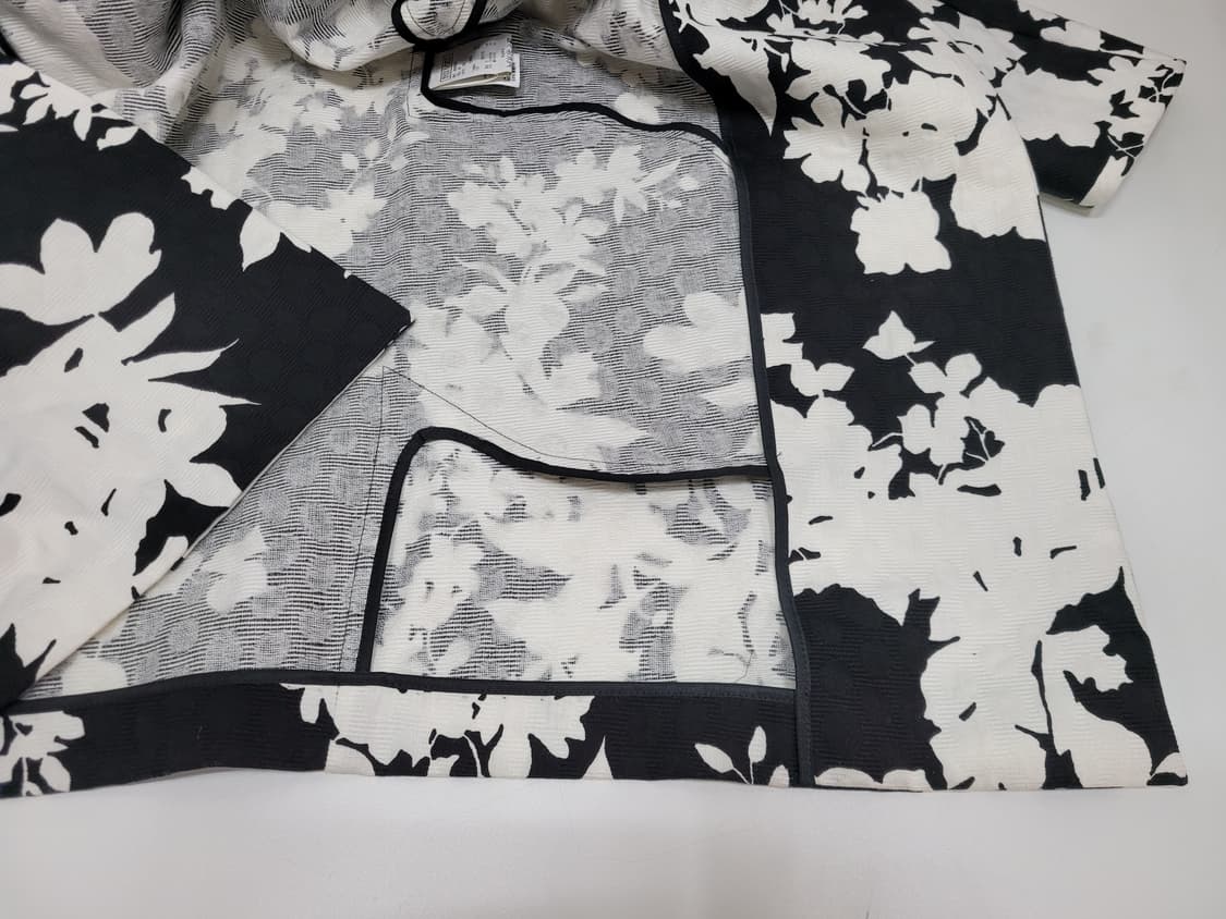 MaxMara 막스마라 플로럴 코튼 자켓 코트 / 여 85 (38) 블랙 상품이미지4