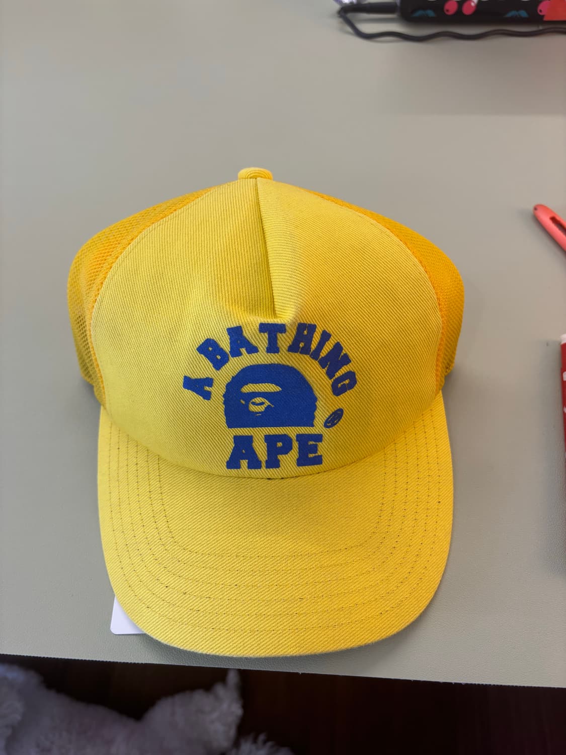 Bape trucker cap yellow 상품이미지1