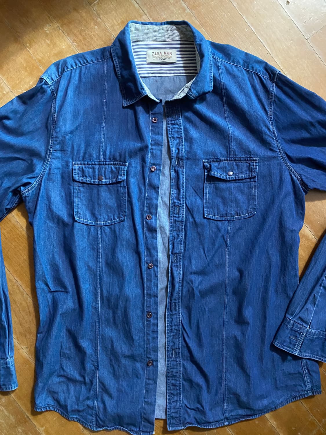 ZARA MAN 데님 셔츠 XL (105) 상품이미지1