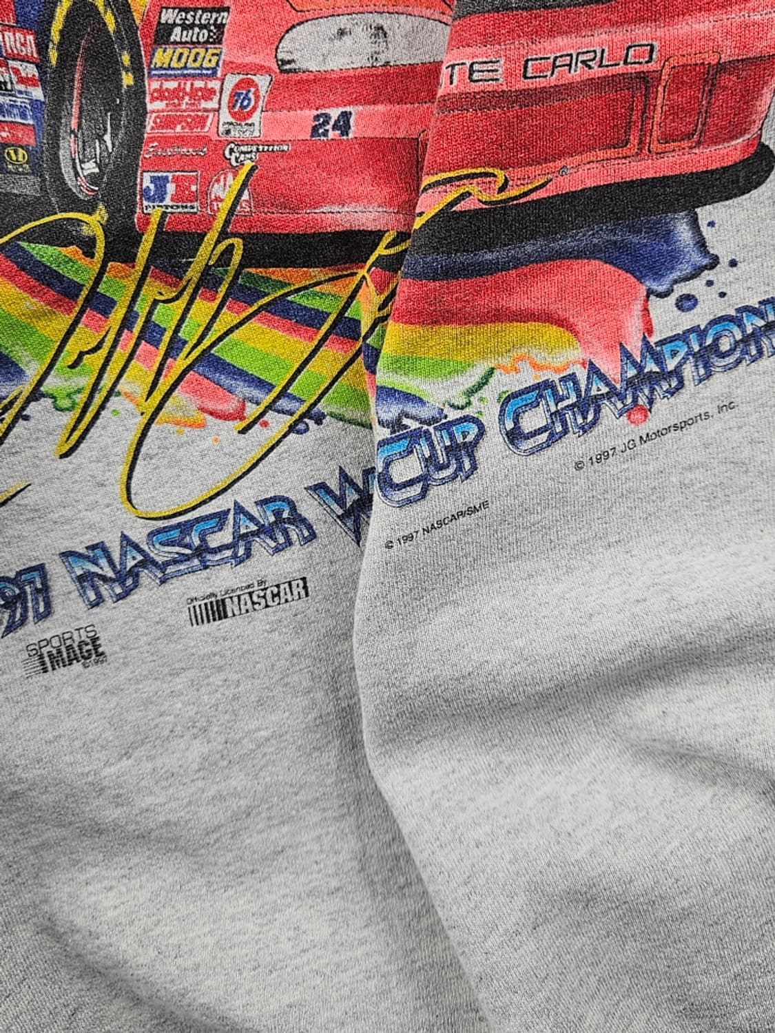 1997 나스카 윈스턴컵 듀퐁 레이싱 맨투맨 스웻 셔츠 (L)/10939 상품이미지10