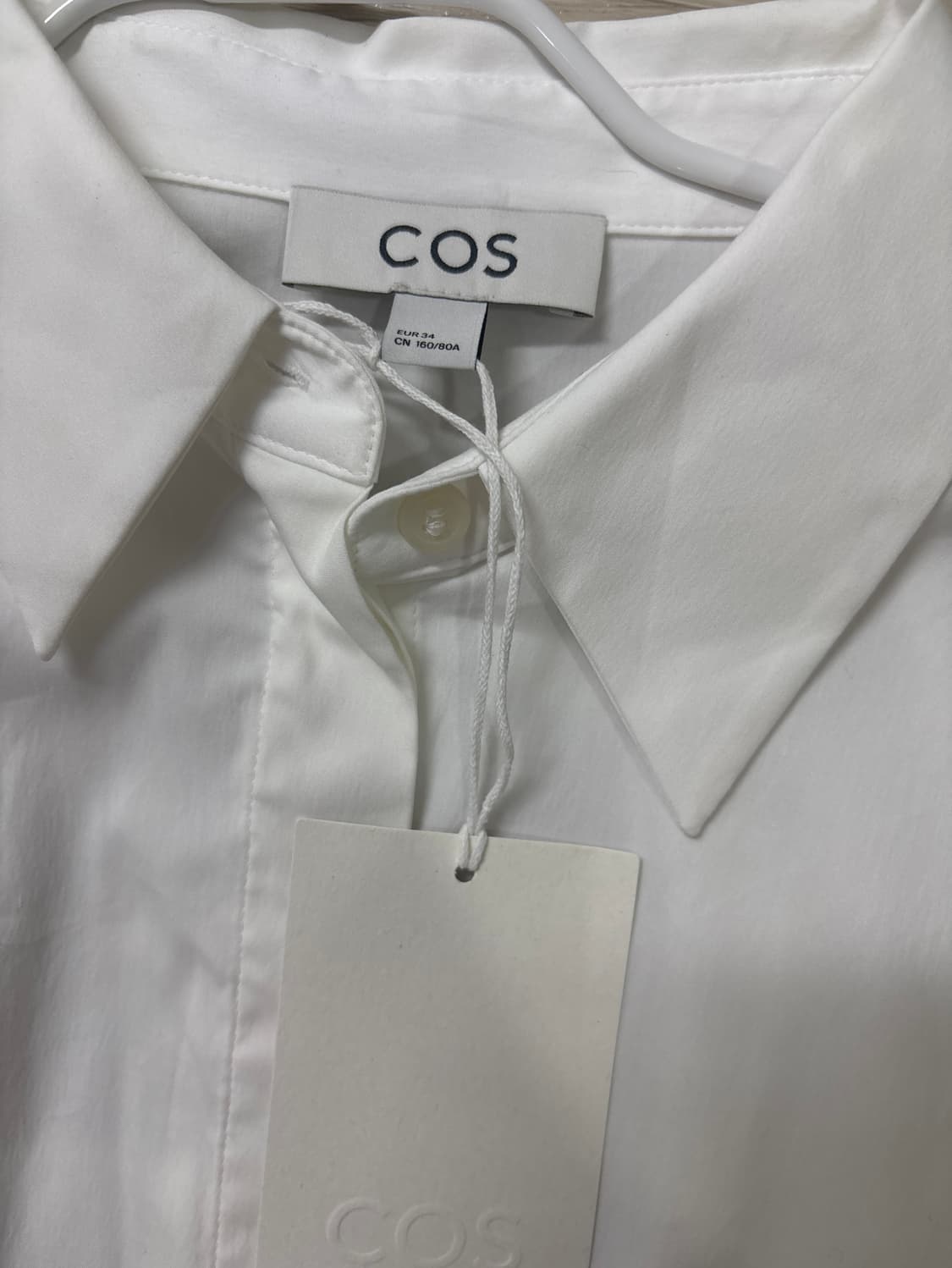 코스 화이트 밴딩 셔츠 택달린 새상품 상품이미지3