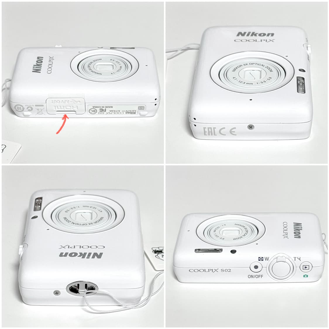 니콘 쿨픽스 S02 화이트 빈티지디카 상품이미지3