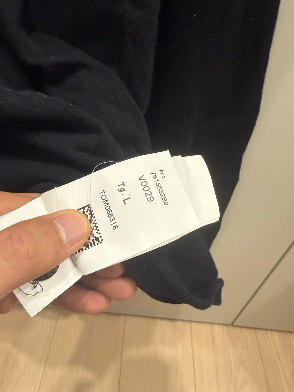 [L] 스톤아일랜드 블랙 패치 니트 상품이미지5