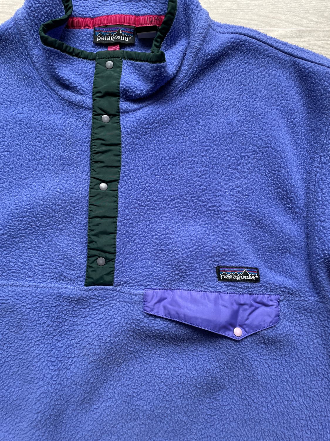 90s 파타고니아 신칠라 퍼플 그린 rare patagonia 상품이미지4