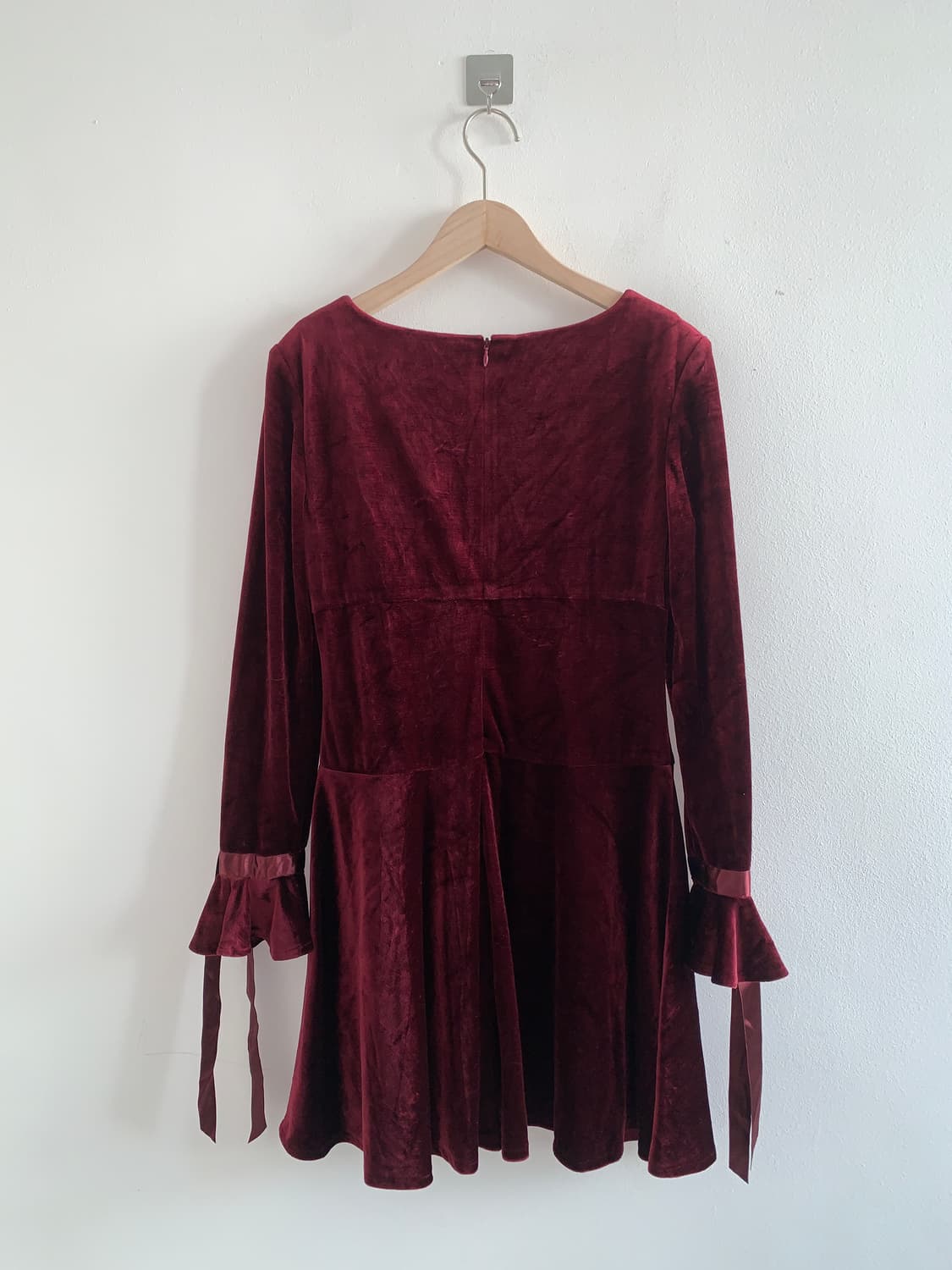 Velvet tie dress 상품이미지6
