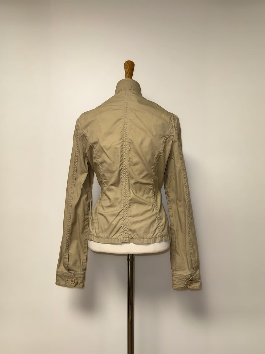 포켓 레이스 디테일 베이지 와투케 자켓 상품이미지2