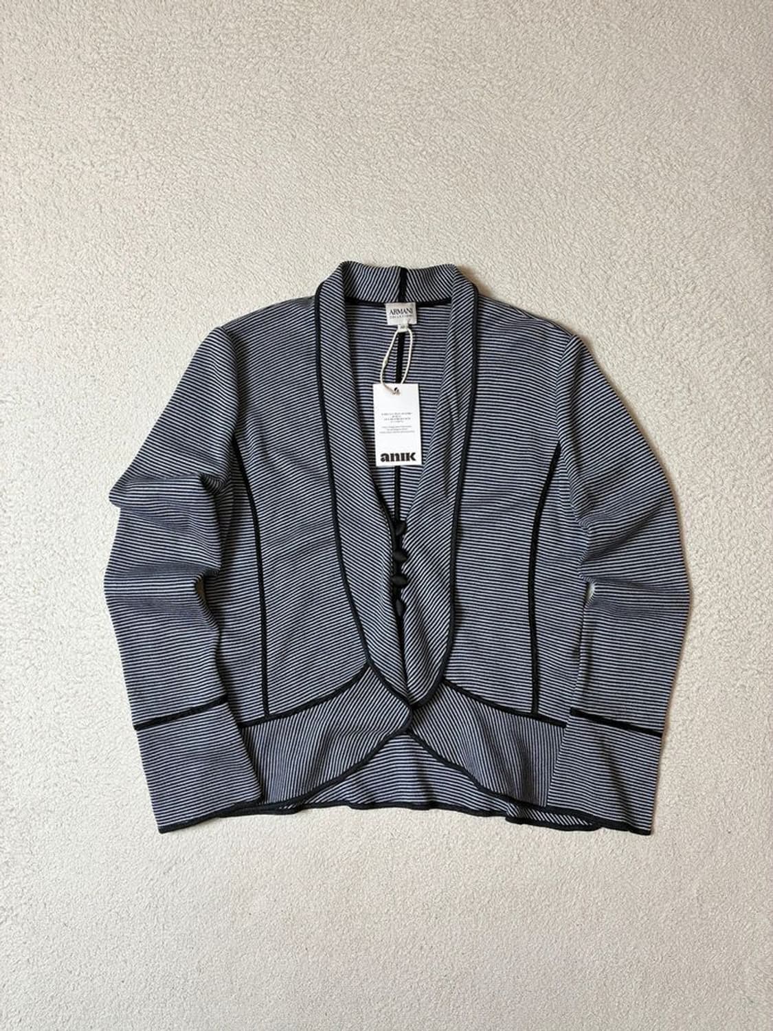 아르마니 꼴레지오니 00's 파이핑 트리밍 실크 자켓 PN7564 상품이미지1