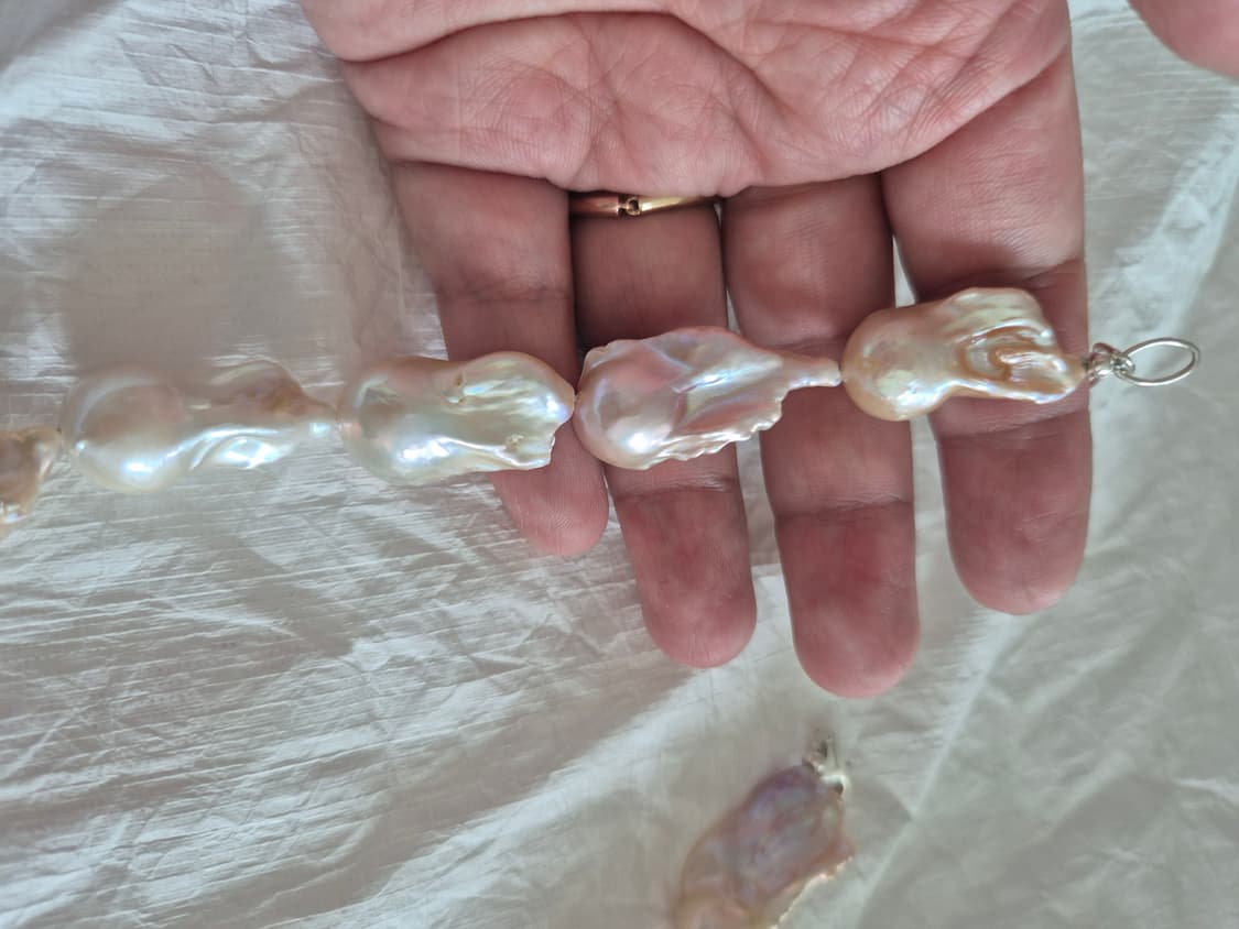 고퀄 멀티바로크진주 목걸이 상품이미지6