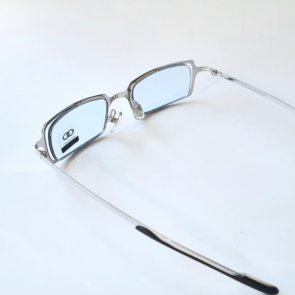 데드스탁 Y2K 무드 OGIS 실버 메탈 안경테  1431 상품이미지5