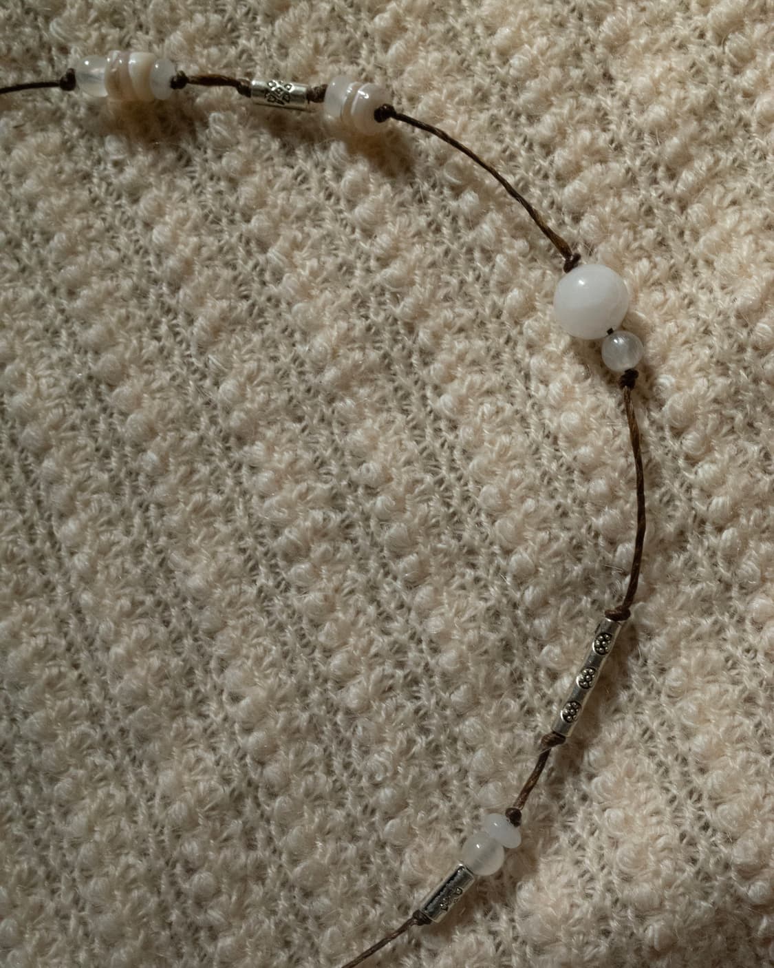 clear white silver-cross necklace 목걸이 상품이미지9