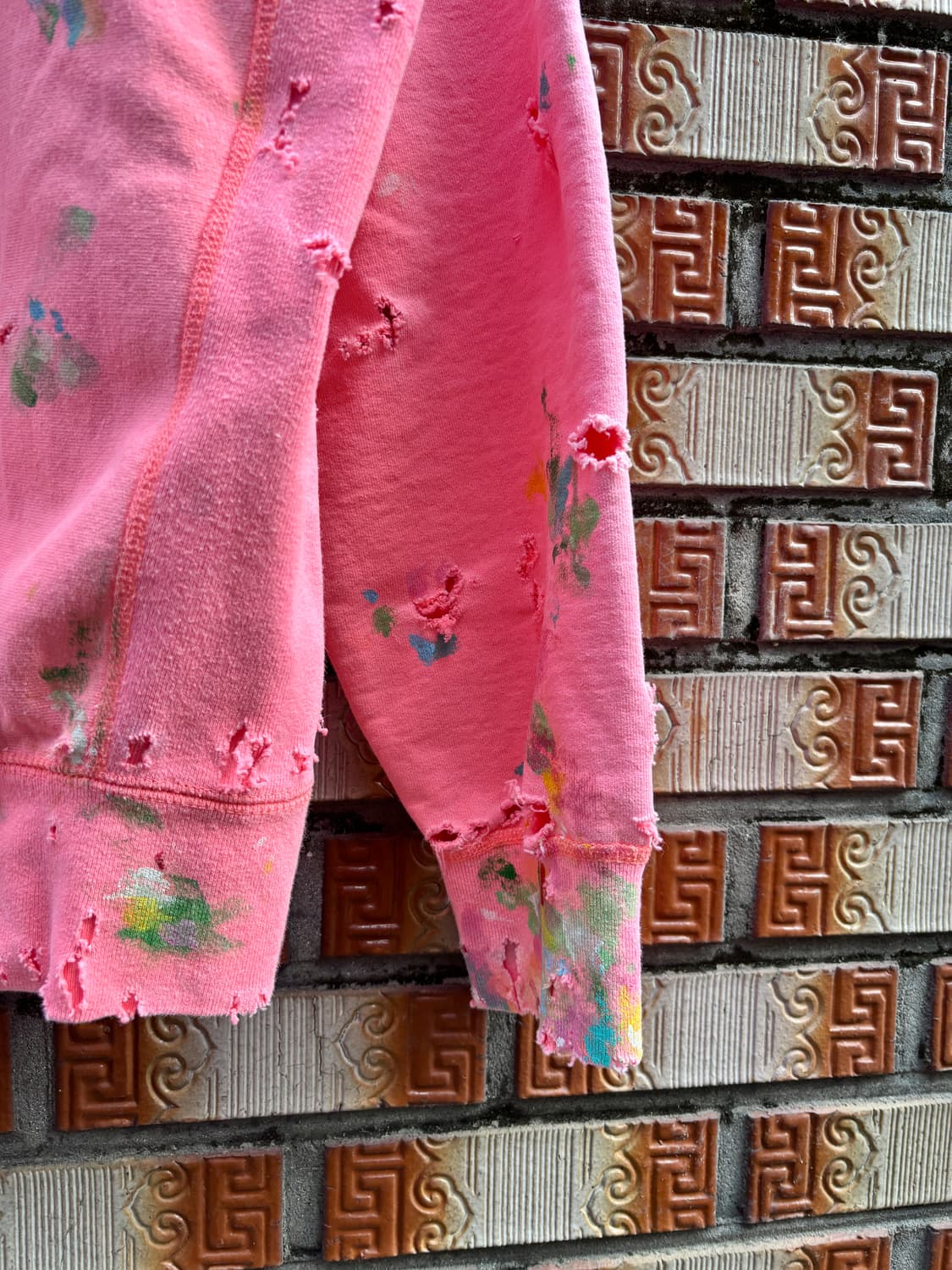 18ss 슈프림 디스트레스드 페인팅 트레쉬 후드 상품이미지7